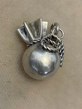 Vintage Sterling Silver Bag Charm for Charm Bracelet